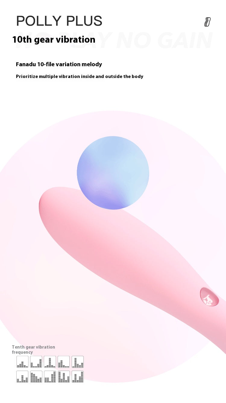 【Pink PoP】Polly PLUS Sucking vibration, c point sucking, continuous heating, 10 vibration levels, small and cute