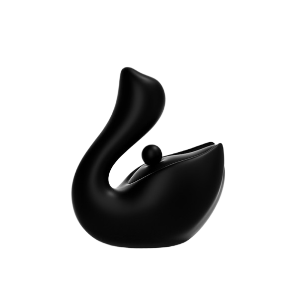 【Pink PoP】Swan-shaped vibrator multi-head, can be inserted into the body with ball bearings, variable patting,