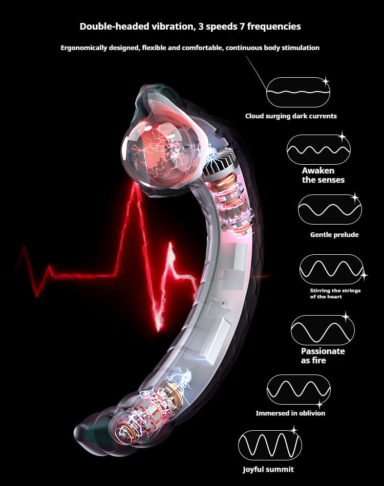 Rattlesnake Vein Vibrator with Mysterious Plasma Balls