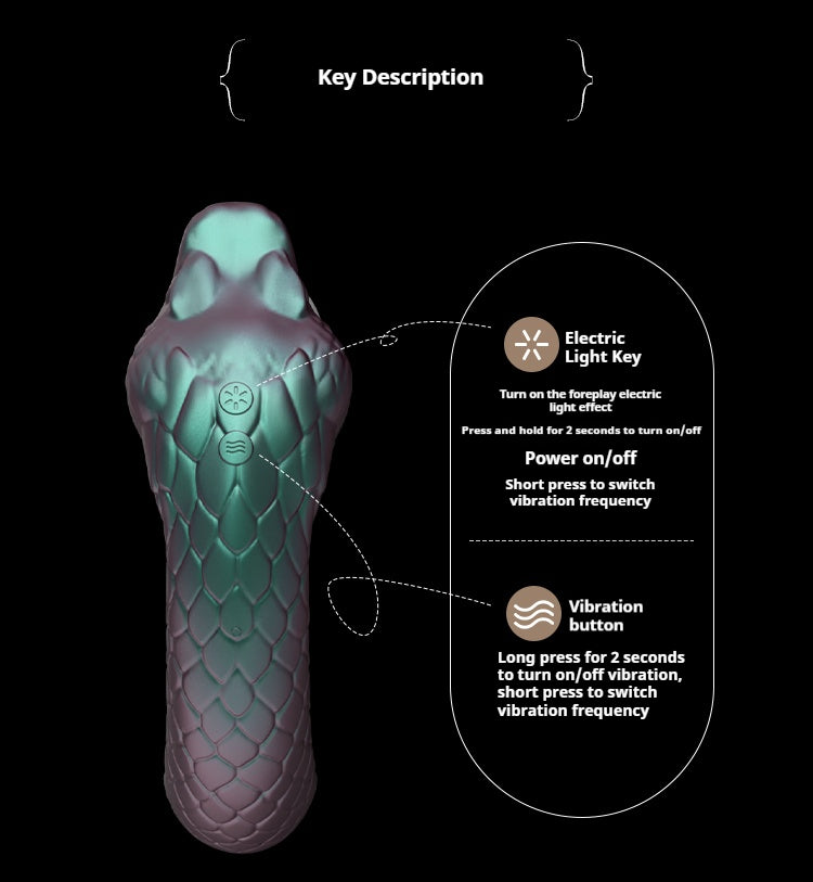 Rattlesnake Vein Vibrator with Mysterious Plasma Balls