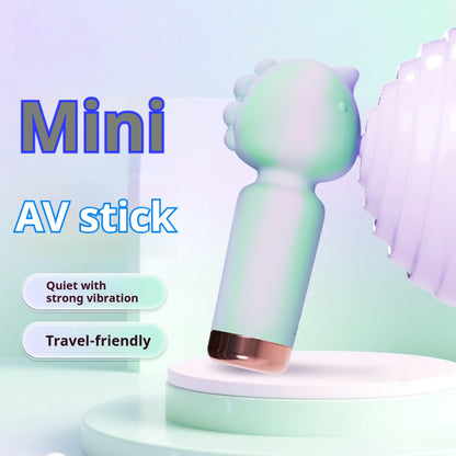 【Pink PoP】Vibrator, unicorn-shaped, mini AV stick, for women, cute and small, easy to carry