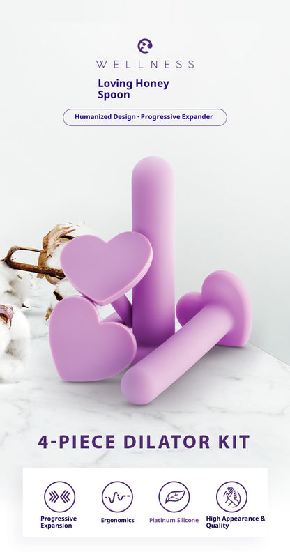 Wellness Progressive 4-Piece Dilator Kit - Made with Puria Silicone