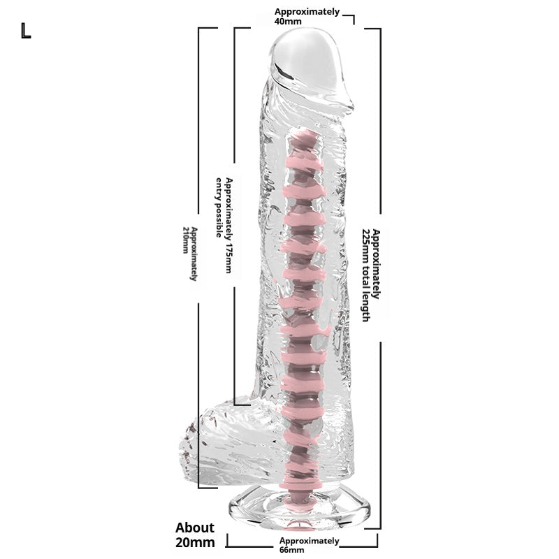 Crystal Dildo With Keel