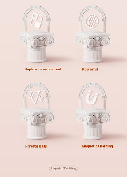 【Pink PoP】Suck the vibration stick, suck at point c, the suction head is replaceable, soft and skin-like