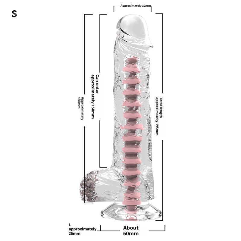 Crystal Dildo With Keel