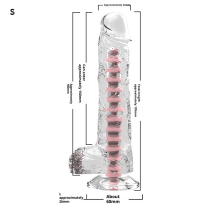 Crystal Dildo With Keel