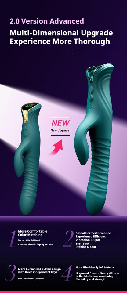 Snake Female Double-Headed Telescopic Vibrator