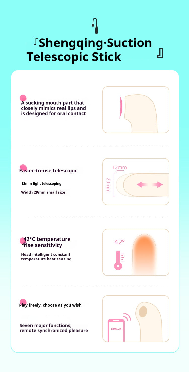 Molly Heated Telescopic Massage Vibrator