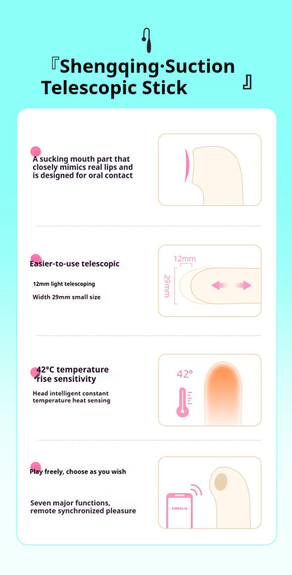 Molly Heated Telescopic Massage Vibrator