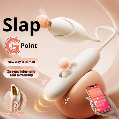 【Pink PoP】Women's use, egg jumping, vibration, slapping, sucking, multi-functional in one, with a built-in dust cover