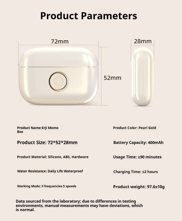Small Earphone Box-Shaped Sucking Vibrator