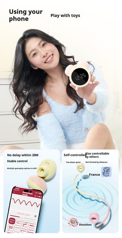 Alarm Clock-Shaped Internal Sucking Vibrator
