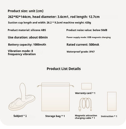 【Pink PoP】Vibrator,For Women,Egg Vibrators,Multi-Point Resonance, Cushion-Type Vibrating RodThreaded Protrusion, Firm Adhesion, 9 Motors, Automatic Heating, Multiple Color Options, IPX7 Water Resistance