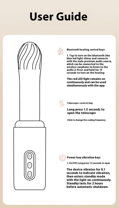 Telescopic Vibration Heating Gun Smart Version