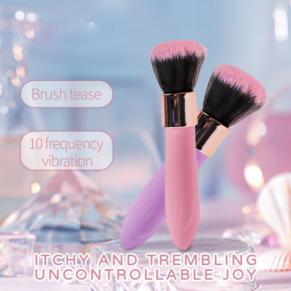 Penetrable Full Body Teasing Brush Vibrator