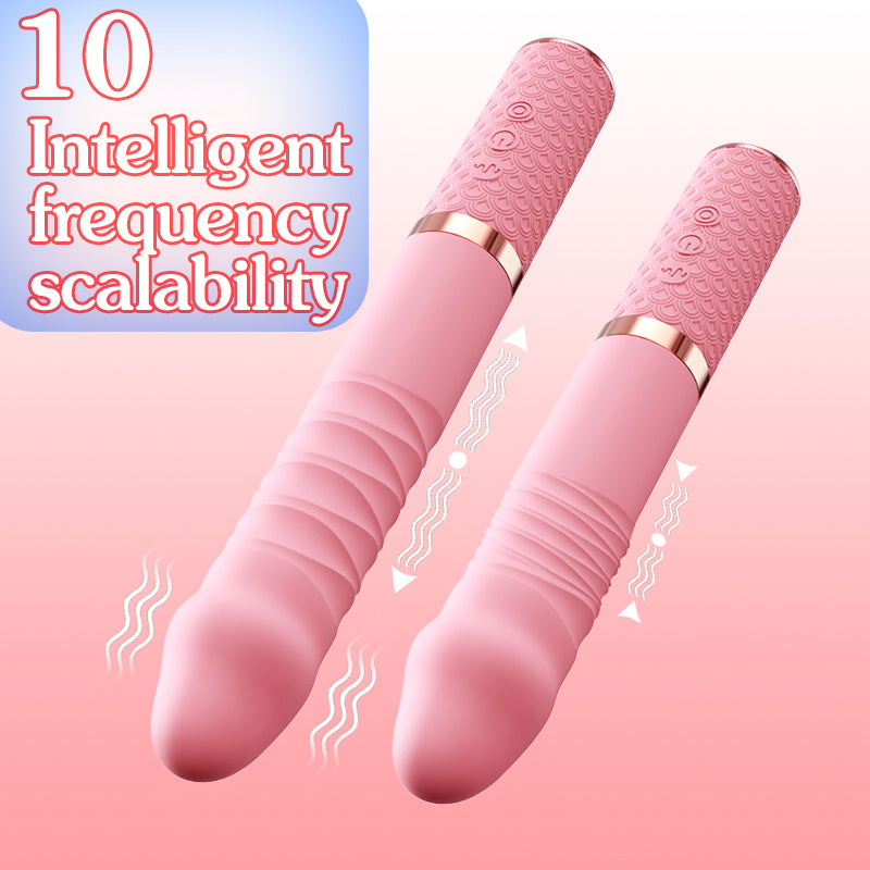 【Pink PoP】Female heating telescopic cannon vibration bar AV stick
