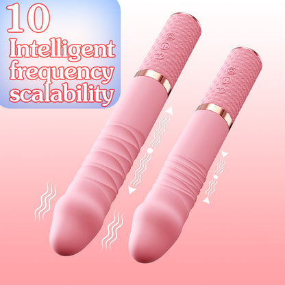 【Pink PoP】Female heating telescopic cannon vibration bar AV stick