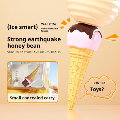 【Pink PoP】AV massage vibration stick for women with bass shock conceals ice cream style