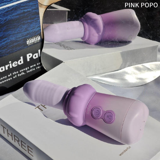 【Pink PoP】Mushroom bottle for women fake penis cannon machine simulation variable size
