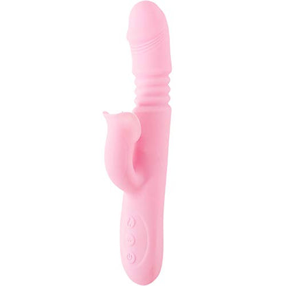 【Pink PoP】Dual experience tongue lifting, retractable tongue licking, female fairy wand, heated multifunctional vibrator