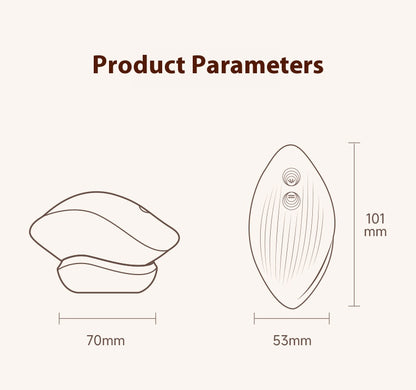 【Pink PoP】Little White Snail Female Sucking Vibration Massager
