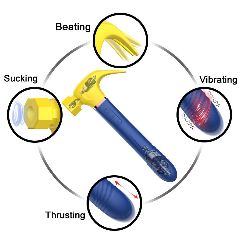 Hammer Sucking Slapping Vibrator