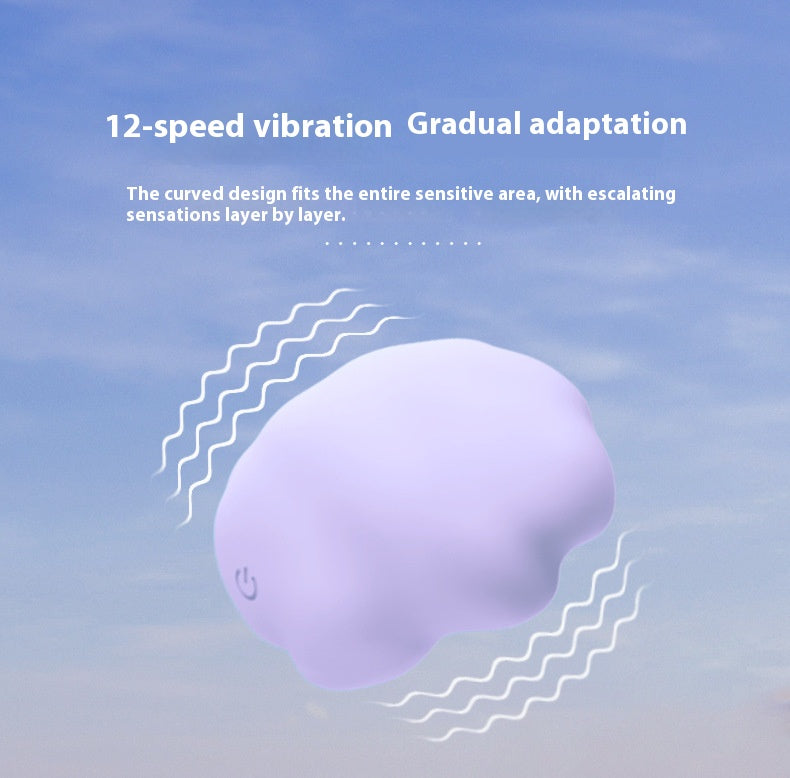 Cloud Shape Atmosphere Light Sucking Vibrator