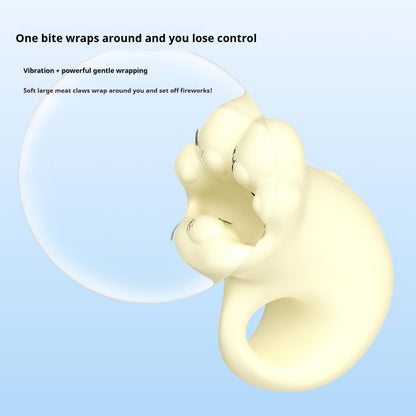 【Pink PoP】Bite vibration massager, sucking, realistic, full coverage, cat claw shape
