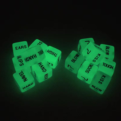 Erotic Luminous Dice (6 sets）