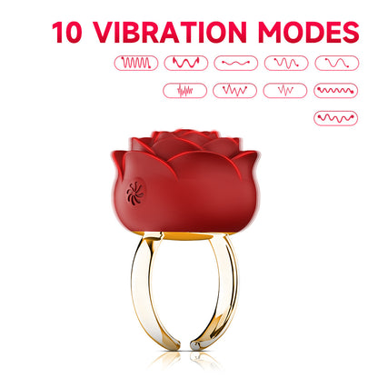 Rose Ring Vibrator Egg