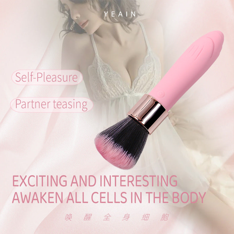 Penetrable Full Body Teasing Brush Vibrator
