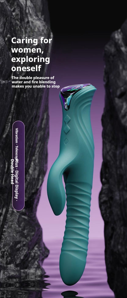 Snake Female Double-Headed Telescopic Vibrator