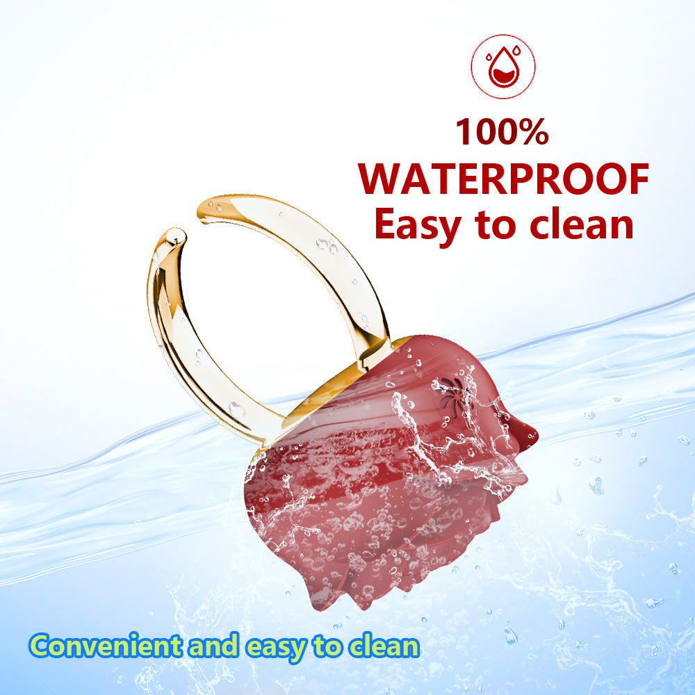 Rose Ring Vibrator Egg