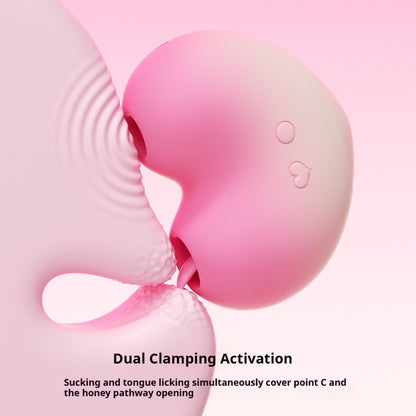 【Pink PoPo】Women Sexy Toys Sucking Tongue Licking Vibration