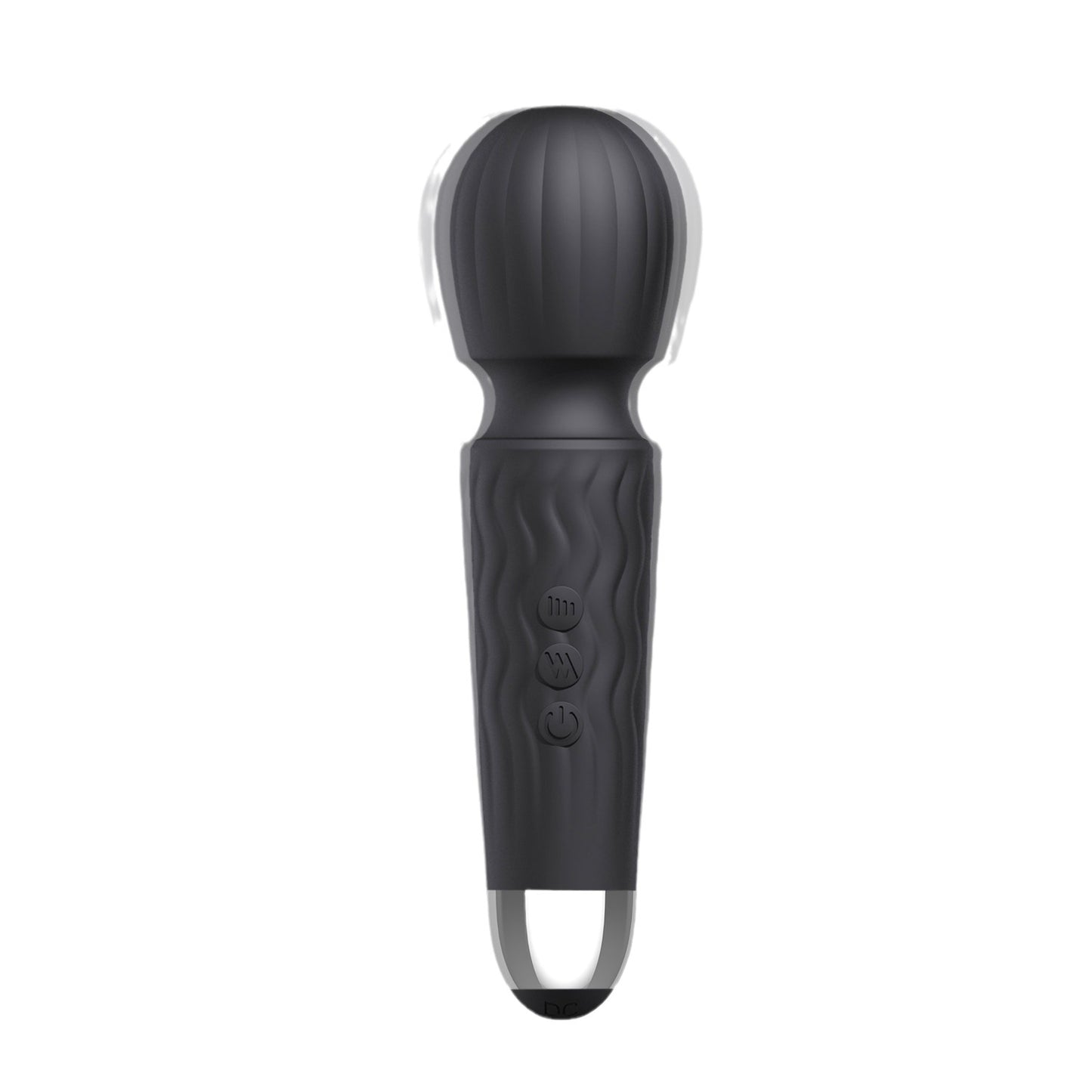 Janet Black Dual-Use Silicone Massage Vibrator