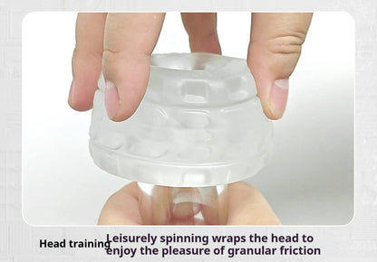【Pink PoP】Sex Toy for Men, Male Masturbator Sex Toys ,TPE Male Masturbation Sleeve,  3D Realistic Texture Spiral Tunnel Stroker,Penis Training  Couple Sex Toys & Game