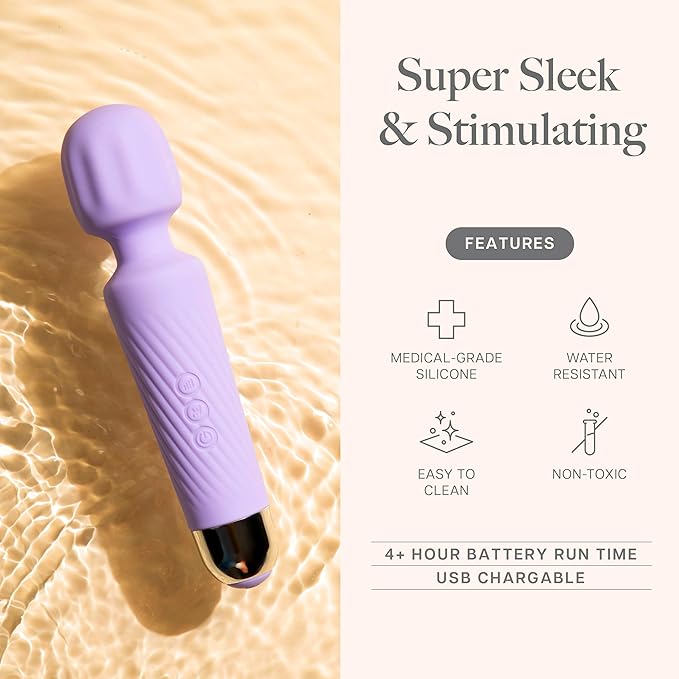 Ava Vibrator Sex Toy – 4-Hour Battery Life | Waterproof Body-Safe Silicone | Clitoral Vibrator Couple Sex Toy with Multiple Patterns and Speeds – Female Clitoral Stimulator Vibrator – A Discreet Gift