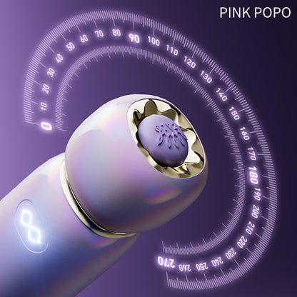 【Pink PoP】Aurora Series Lipstick Women's Vibrating Sucking Massage stick