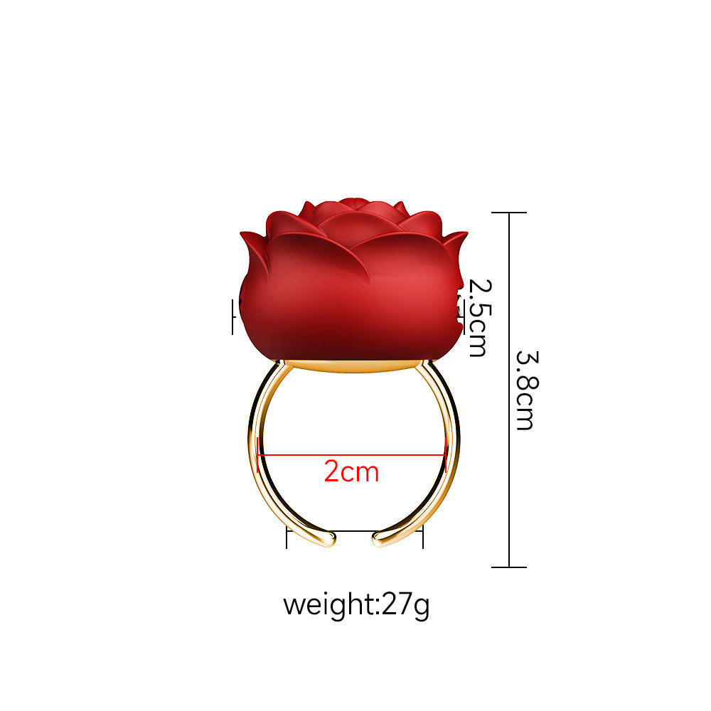 Rose Ring Vibrator Egg