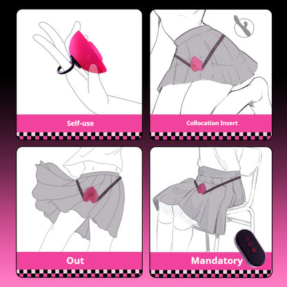 【Pink PoP】Vibrator for Women Jumping Egg With Remote Control, For Personal Use, Outdoor Use, Skin Friendly Strap