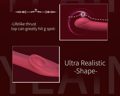 Lesbian Wireless Remote Control Telescopic Vibrator