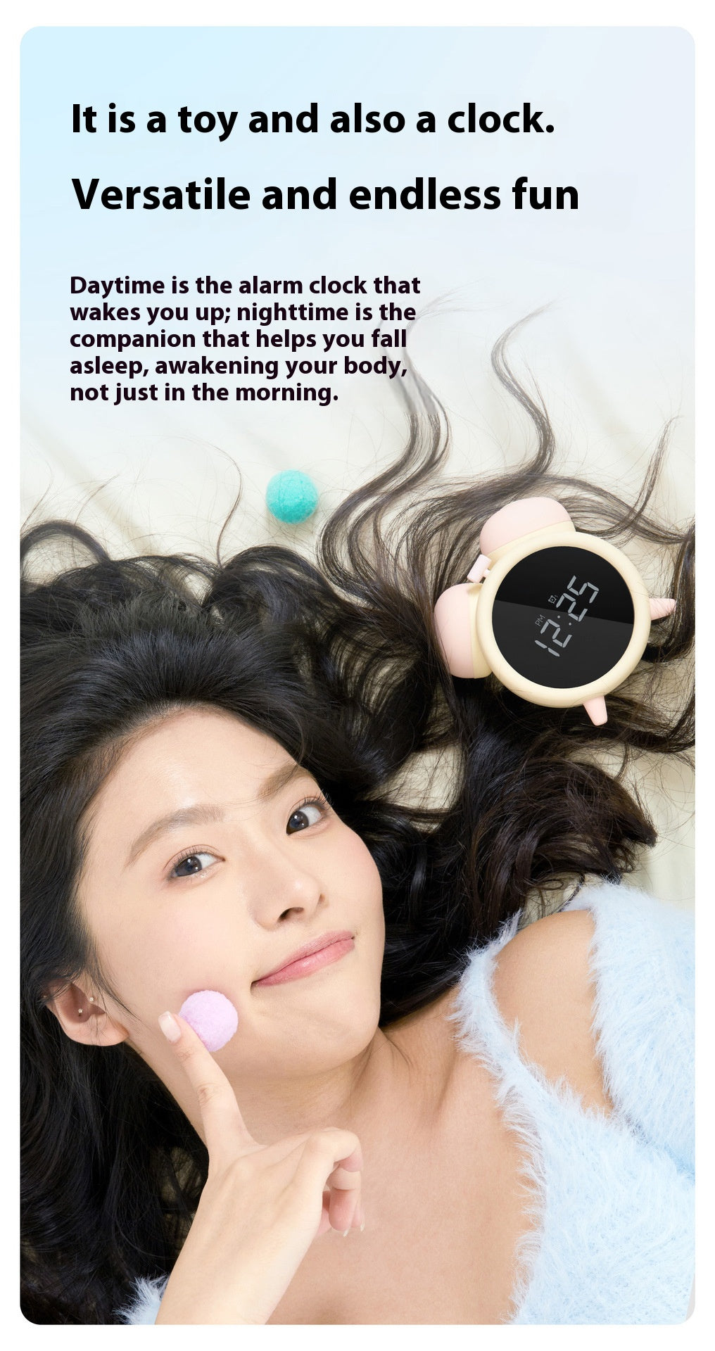 Alarm Clock-Shaped Internal Sucking Vibrator