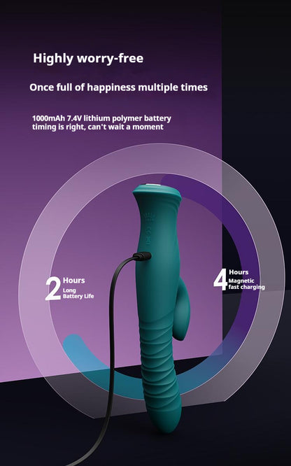 Snake Female Double-Headed Telescopic Vibrator