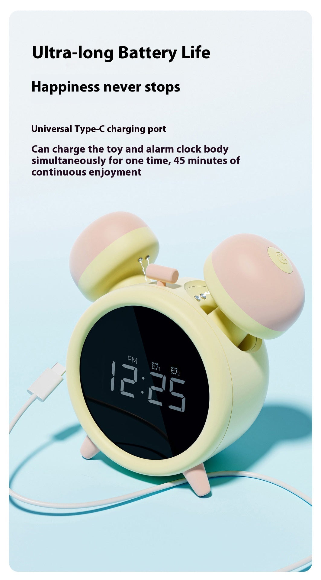 Alarm Clock-Shaped Internal Sucking Vibrator