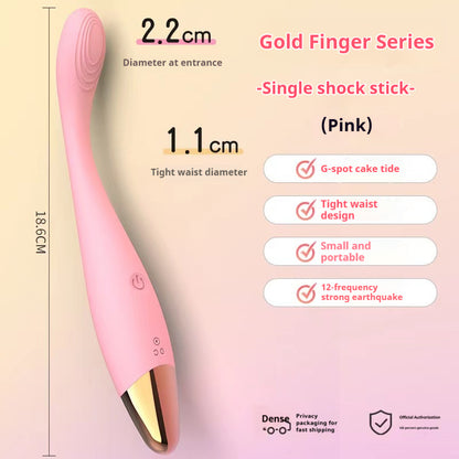 【Pink PoPo】Women sexy toys golden finger vibration