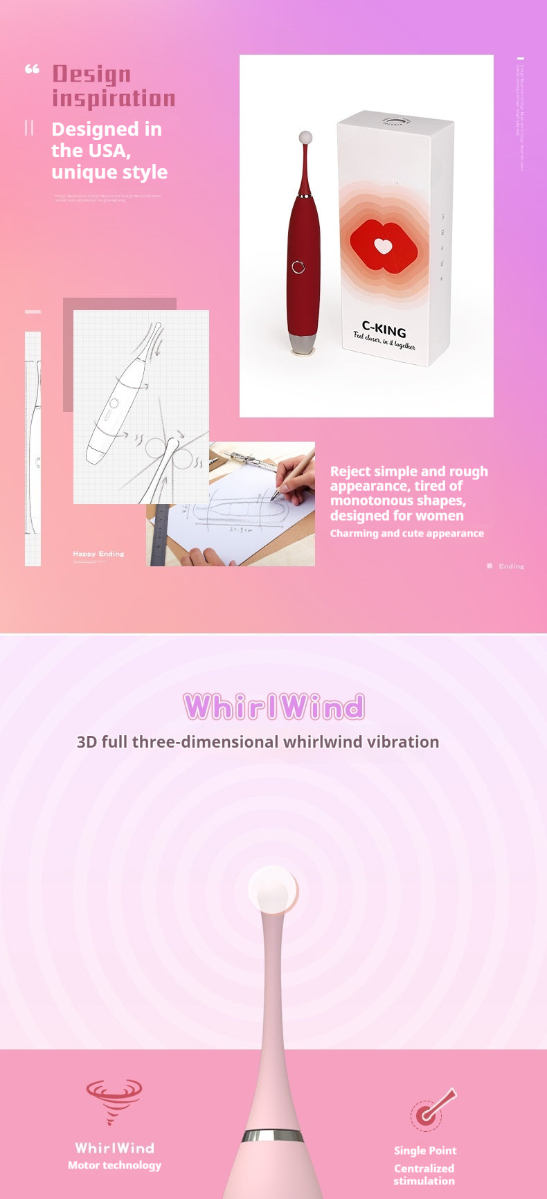 C-king G Point Pen Vibrator