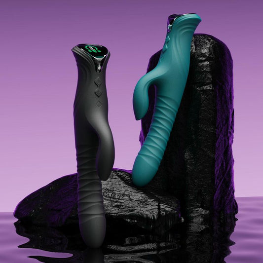 Snake Female Double-Headed Telescopic Vibrator
