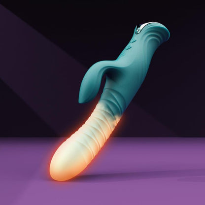 Snake Female Double-Headed Telescopic Vibrator