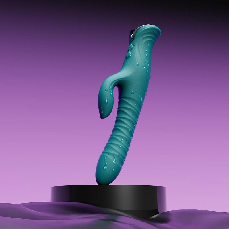 Snake Female Double-Headed Telescopic Vibrator