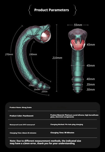 Rattlesnake Vein Vibrator with Mysterious Plasma Balls